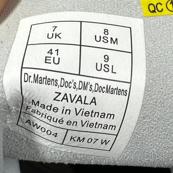 Dr. Martens Women's Zavala Lace Up Combat Boot White Size 9 New Without Box - Picture 7 of 7